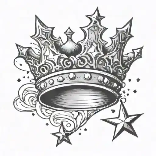 Crown With Stars On The Peaks