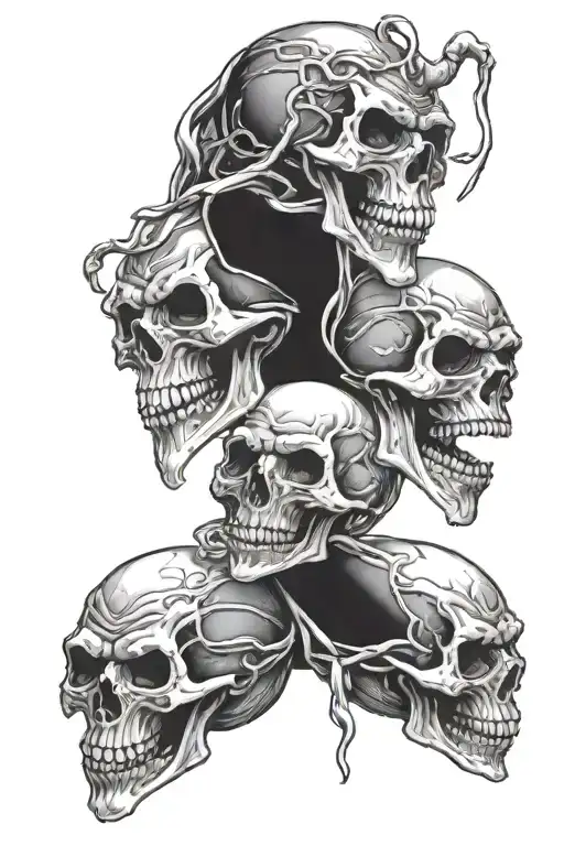 See No Evil Speak No Evil See No Evil Skulls Surrounded