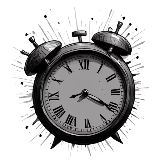 Clock With Thin Ticks