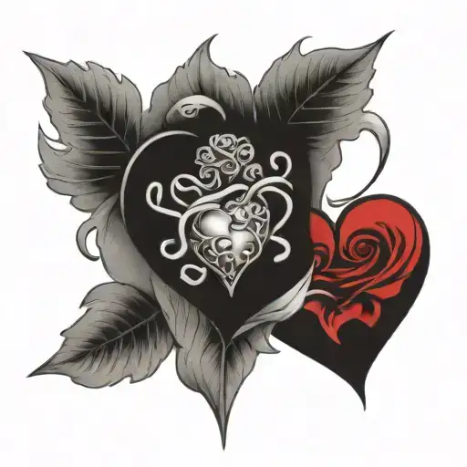 Forever My Brother Keeper Black Ground With A Red Heart