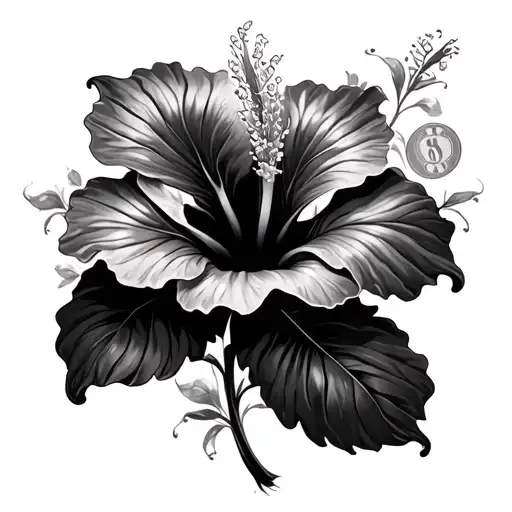 Money Hibiscus Flower Blooming