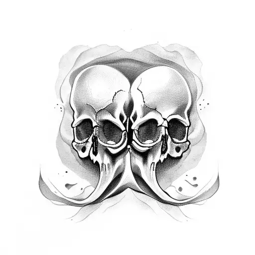 Women Half Skull