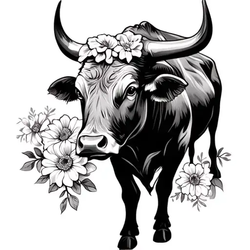 Ferdinand The Bull With Flowers