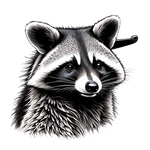 Cowboy Racoon Full Body