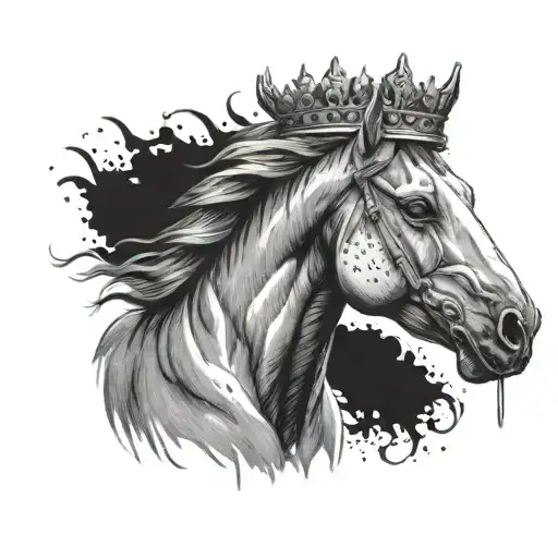 Horse With A Crown Battling Depression Alone