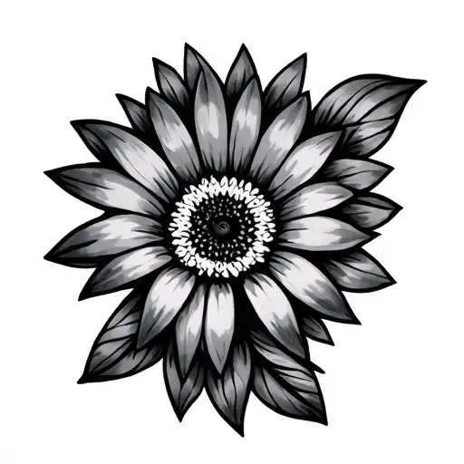 Tribal Style Illegible Daisy