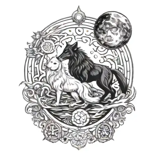 Skoll Y Hati Sun And Moon