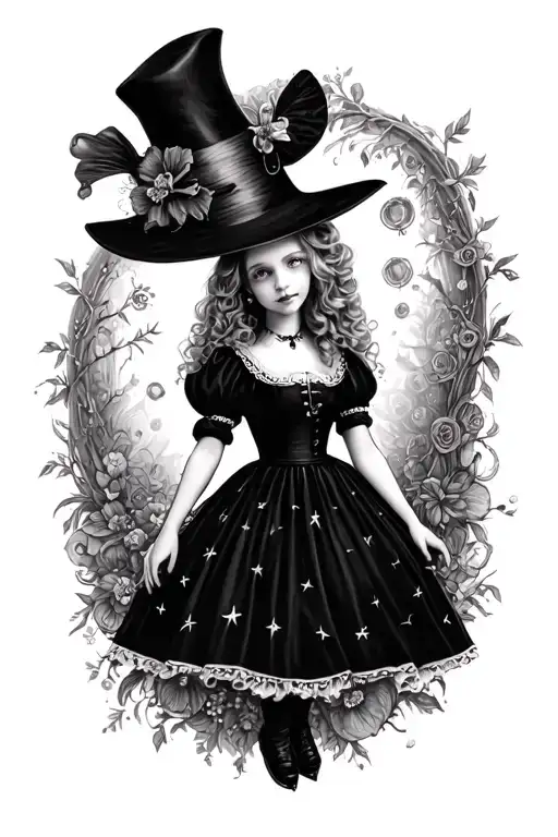 Psychedelic Alice In Wonderland Scene