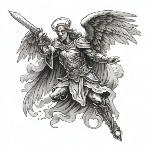 Warrior Angel With Hand Out
