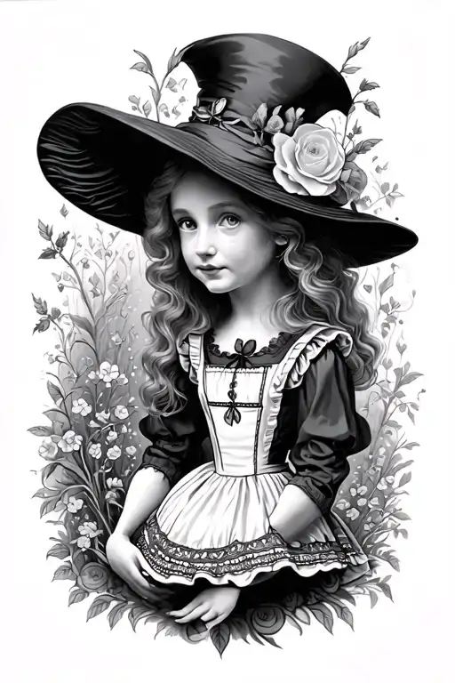 Psychedelic Alice In Wonderland Scene