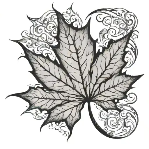 Fractaling Maple Leaf Entropy