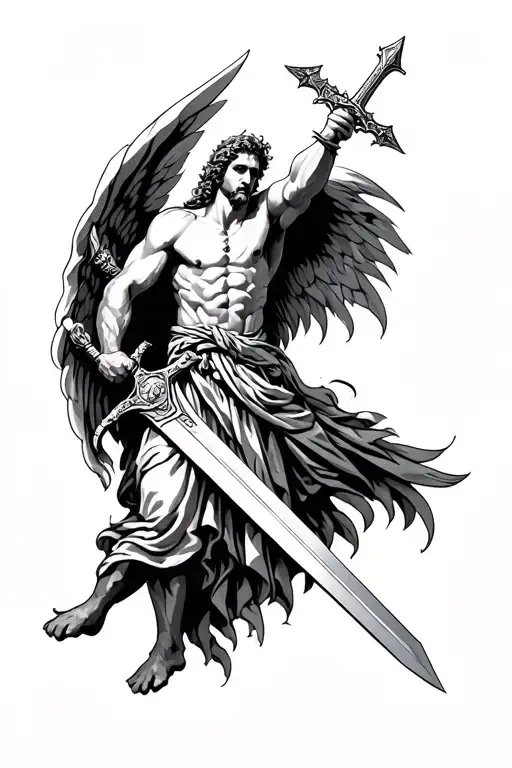 St Micheal With Sword