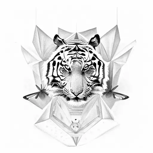 A Tiger Inside A Moth