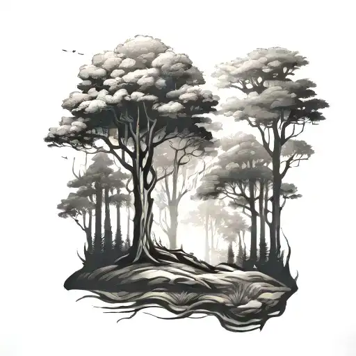 Forest Shadow Tree Only