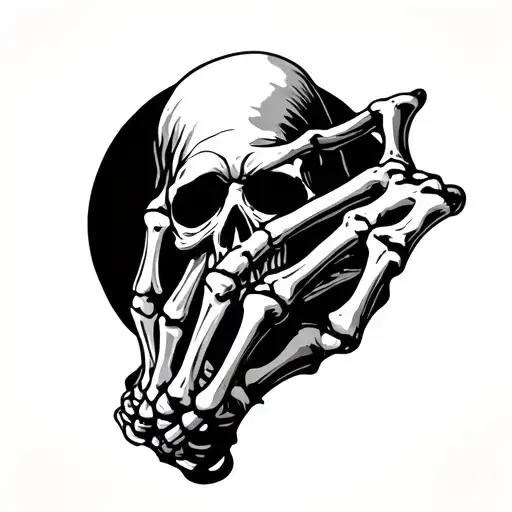 Grim Reaper Forearm Tattoo With A Skeleton Hand Tatoo