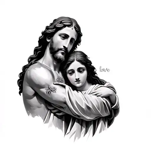 Jesus Hugging Me