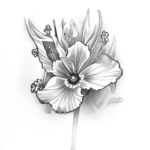 Daisy Larkspur Gladiolus