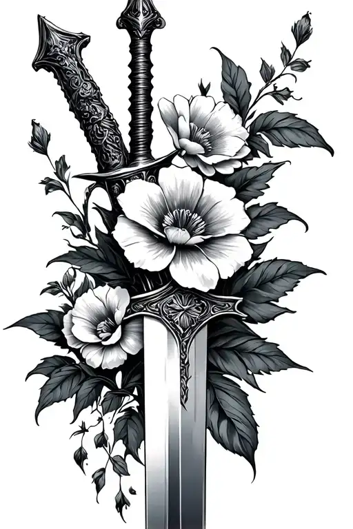 Flowers With Sword