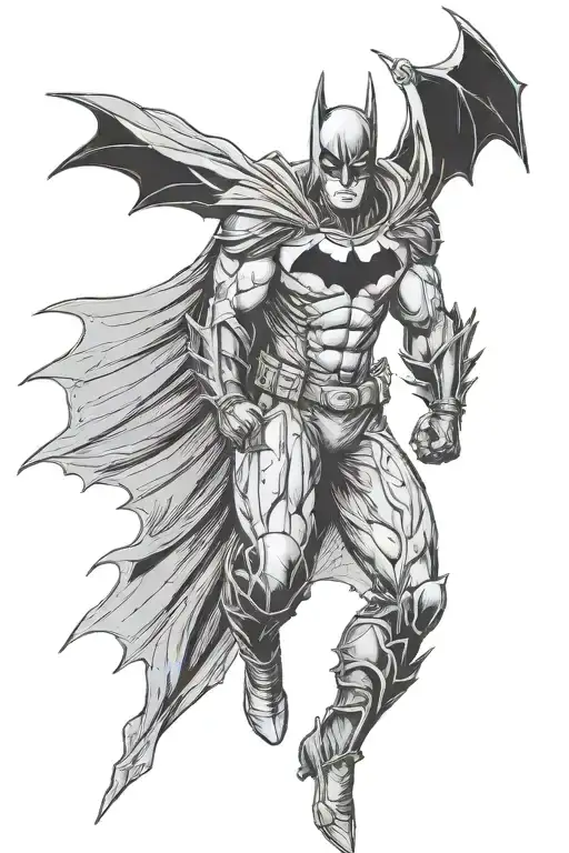 Dark Knight Batman With Roman Numeral Clock