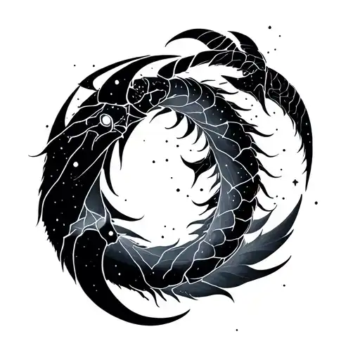 Scorpio Taurus Capricorn Constellation Intertwined