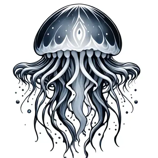 Jellyfish With Avatar Water Tribe Symbol