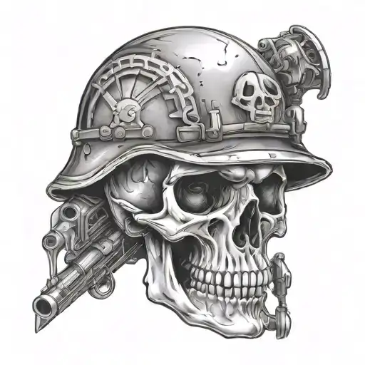 Skull Of A Modern Soldier