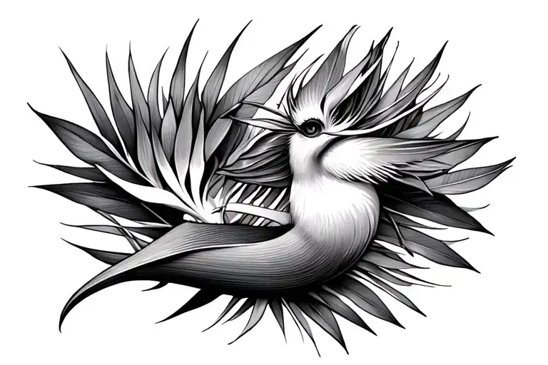 Bird Of Paradise And Design