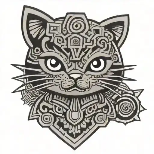 Hello Kitty Aztec Symbols