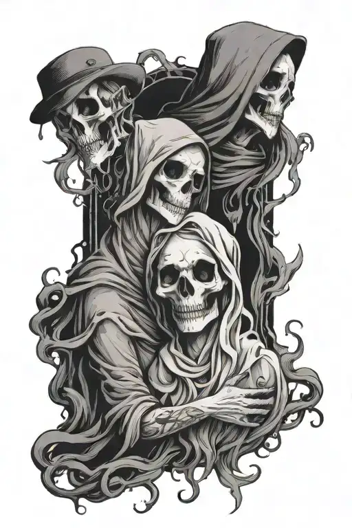 Ghost Best Friend Picture Only Outerlines