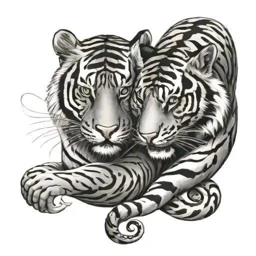 Cobra And Tiger Inside