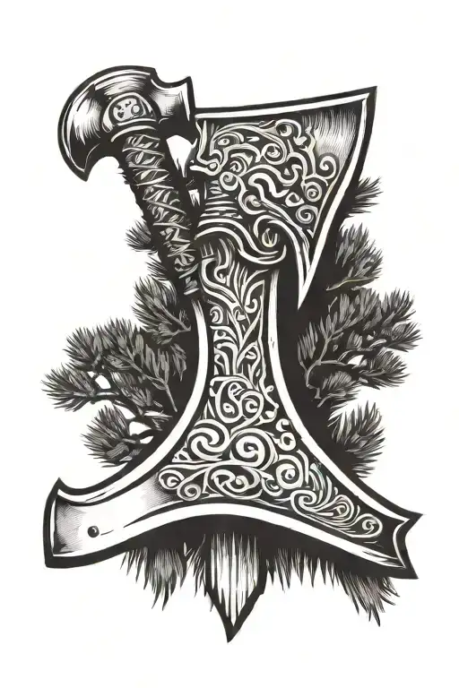 Viking Axe Pine Crow
