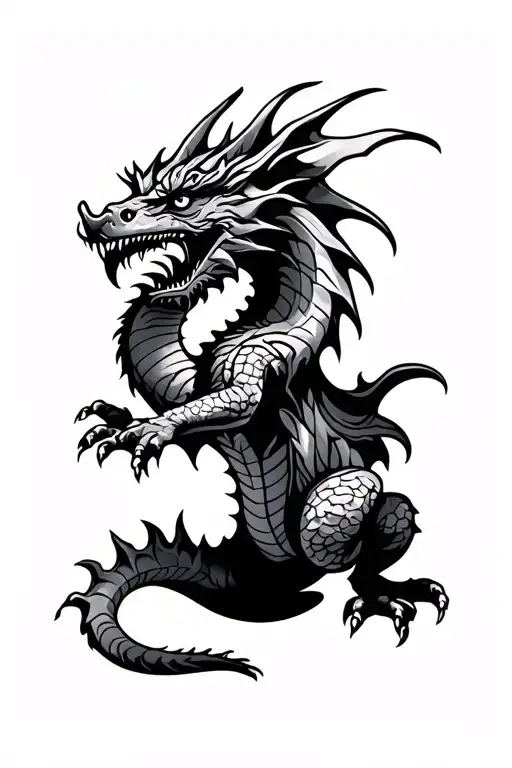 Welsh Dragon Space Retro Theme Sleeve