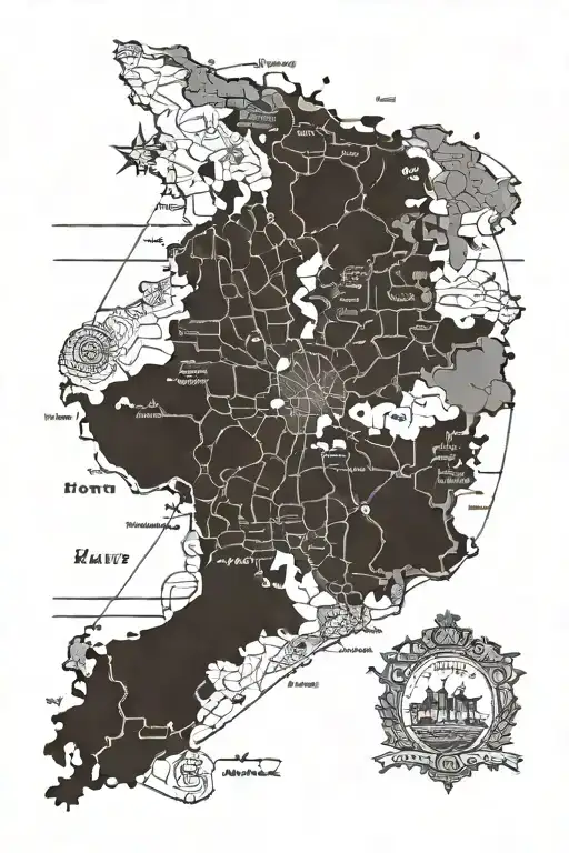 Brown Neg And Map Of Haiti