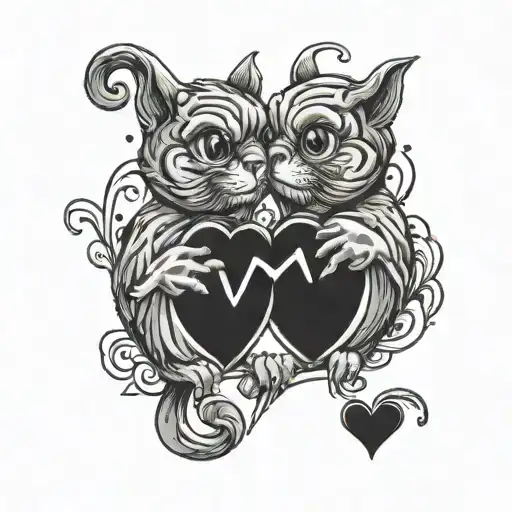 The Words Bub And Bub In A Love Heart