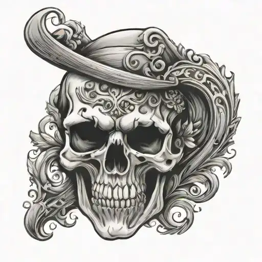Skull With Letter K Name Letter