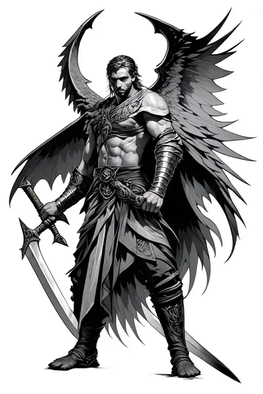 Angle Warrior With Sword