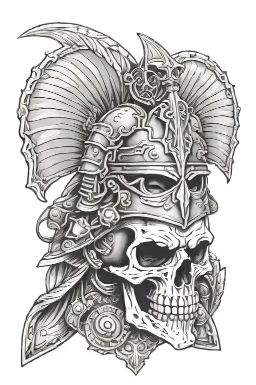 Warrior Soldier Heroic War Skull