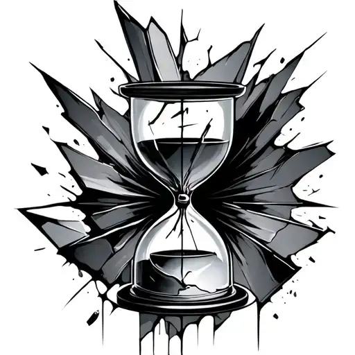 Broken Hour Glass Shards