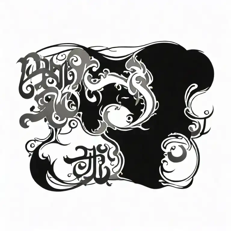 Blackout Coverup Bold Arabic Text