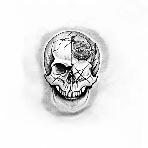 Skull With Skull In Forehead