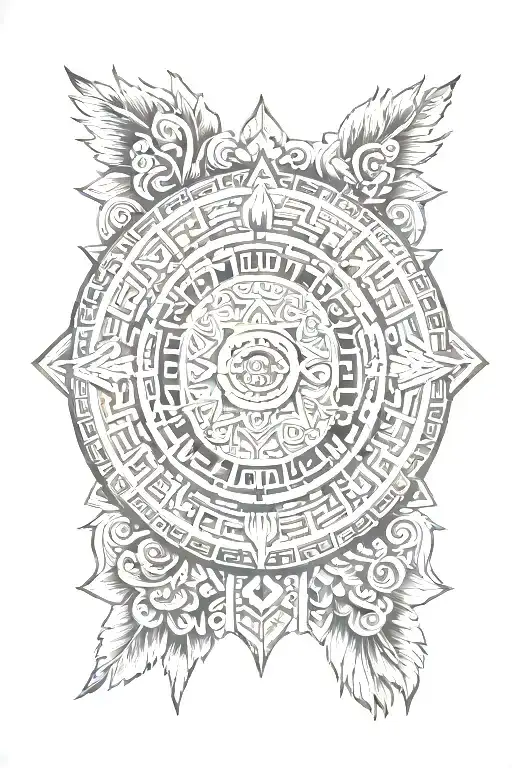 Aztec Calendar With The Date 11 24 2022