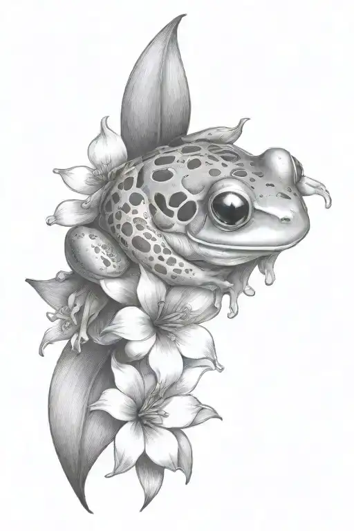 Botanic Sweet Frog Illustration