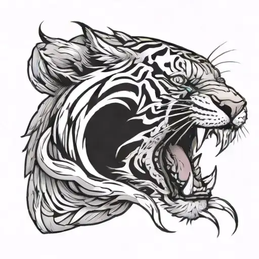 Tiger Claw Marks Tearing