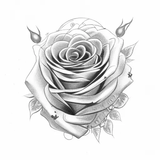 Black Roses With Crown On Top