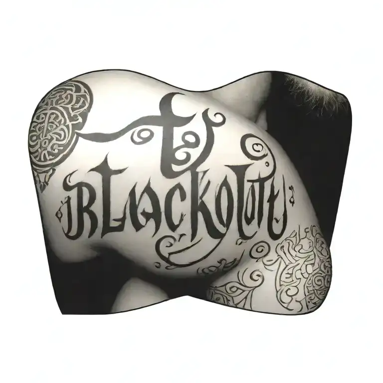Blackout Coverup Bold Arabic Text