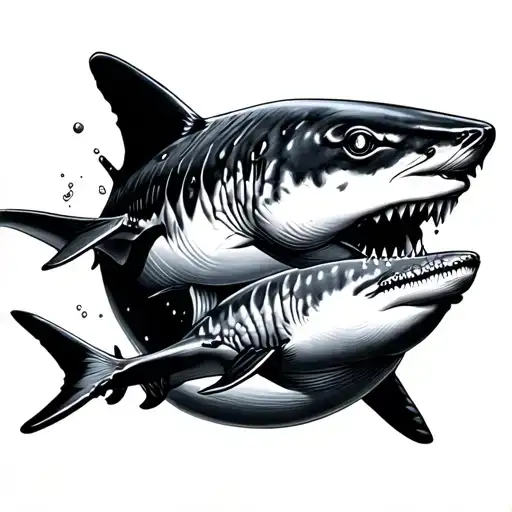 Hammerhead Shark And Whale Shark Dainty