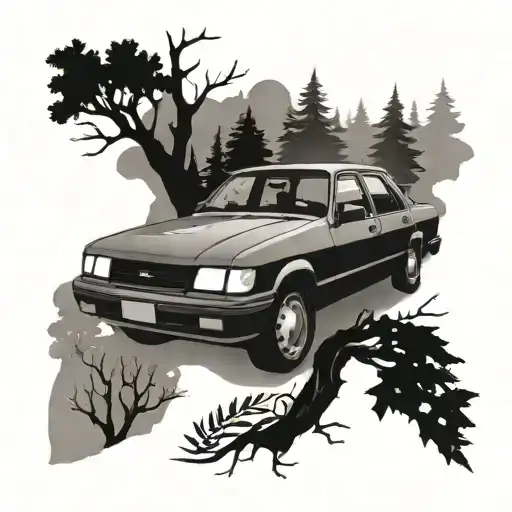 1985 Ford Truck Scorpio Zodiac Symbol Oregon Trees From Bottom