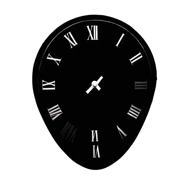 Clock Surrounded By Roman Numerals