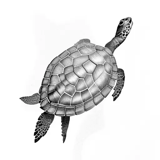 A Turtle Playing A Musical Instrument