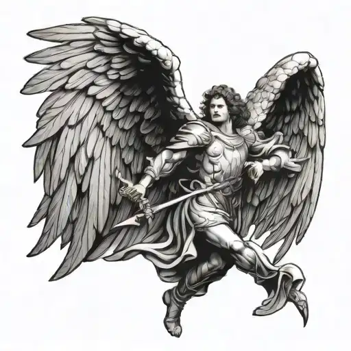 Archangel Raphael Angel Holding
